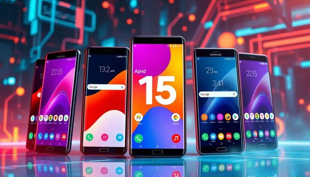 Android 15 Samsung smartphones